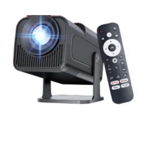 GoodLuck Tech 4K Smart Projector: Android 13, WiFi, Bluetooth, Auto Keystone, Built-in Apps (Netflix/YT/Prime/D+), 1080P Mini Portable