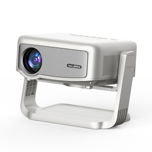 GoodLuck Tech Smart Android Projector w/Built-in Apps: Electric Focus, Auto Keystone, WiFi/Bluetooth, 360° Tilt, iPhone/TV Stick Compatible, Mini Portable