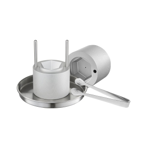 VEVOR 2.4" Ice Diamond Press, Ice Ball Maker, Aviation Aluminum Diamond Ice Ball Press Kit for Ice Diamond, Ice Press with Tong and Drip Tray, for Whiskey, Cocktail, Scot on Party