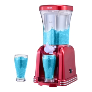 VEVOR Slushy Machine for Home, 32oz Tank Home-use Margarita Machine, Smoothie Frozen Drink Maker with Food-grade Materials, Slushie Machine for Home DIY, Kids' Parties, Red