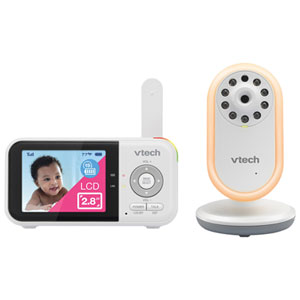 VTech Moniteur Vidéo pour Bébé 2,8" avec Veilleuse et Communication Bidirectionnelle (VM3258)