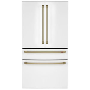 Café 36" 23.2 Cu. Ft. French Door Refrigerator with Water Dispenser (CJE23DP4WW2) - Matte White