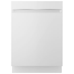 GE 24" 50dB Front-Control Piranha Hard Food Disposer Stainless Steel Tub Dishwasher ENERGY STAR (GBT500SGVWW) - White