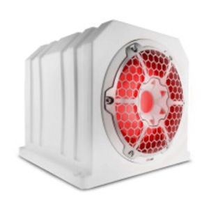 DS18 NXL-10SUBLD/W 10" Marine & Motorsports Subwoofer Box Loaded with Integrated RGB Lights 350W RMS - 4 Ohm (White)