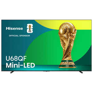 Hisense 100" U68QF Series 4K UHD HDR Mini-LED QLED 144Hz Dolby Atmos Fire TV Smart TV (100U68QF) - 2025 - Great for Sports & Gaming