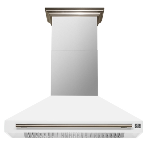 Forno Aria 48 Inch Wall-Mounted Range Hood in White