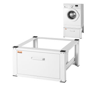 VEVOR 27" W x 14.4" H Laundry Pedestal, Washer And Dryer Base Stand Platform Universal Fit 660lbs Capacity, Heavy Duty Multi-Functional Base for Washing Machine with Drawer