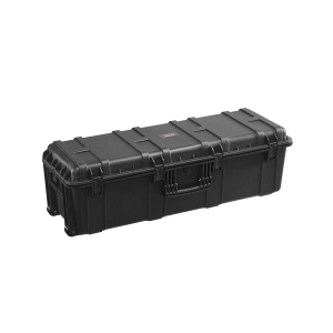 VEVOR 112x41x34 Weatherproof Hard Case, Heavy Duty Protective Dry Box Case with Pre-Cut Foam & Retractable Pull Handles for Travel, Hunt, Tactical, IP67 Waterproof Case for Cameras