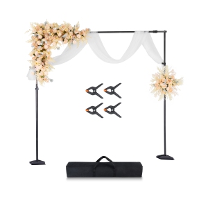 VEVOR 8.5x10 ft Backdrop Stand, Adjustable Photo Backdrop Stand Kit, Portable Background Backdrop Stand with 7 Crossbars, Heavy Duty Projector Screen Stand, for Photo Video Studio