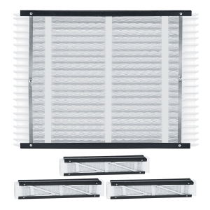 VEVOR 20 x 25 x 4 Furnace Filter, MERV 11 HVAC Ac Filters,12-Month Electrostatic Pleated Air Conditioner Filters, 4-Pack (Actual Size: 20.47 x 25.20 x 3.98 Inch) for Capturing Dust