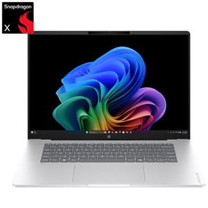HP OmniBook 5 16" OLED Copilot+ PC Laptop - Snapdragon X - 16GB LPDDR5x - 512GB SSD - Windows 11 - Glacier Silver