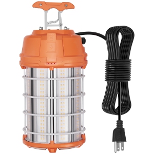 VEVOR 20000lm LED Temporary Work Light, 150W,Construction Lights, 5000K Portable Super Bright & Waterproof & Connected Up to 6 lights, Hanging Job Site Lighting for Indoor Lighting