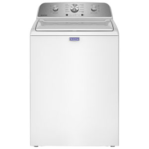 Maytag 4.8 Cu. Ft. (IEC) Top Load Agitator Washer with ColdWash, Sanitize with Oxi, and 30-Minute Quick Wash (MTW4205SW) - White