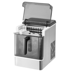 VEVOR 46lbs in 24Hrs Countertop Ice Maker, 32 Cubes Ready in 15 Mins, Self-Cleaning, with Convenient Ice Transfer, Ice Machine with 3 Sizes Ice Cube for Home Kitchen Office Party