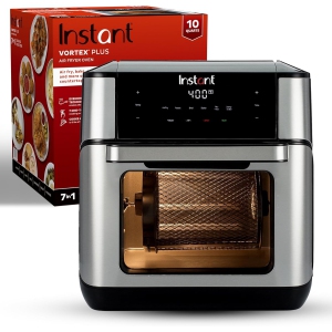 Instant Pot Vortex Plus 10QT Air Fryer Toaster Oven, 7-in-1, EvenCrisp Technology, Crisps, Broils