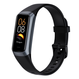 Myacuc Fitness Tracker avec moniteur de fréquence cardiaque & Suivi du sommeil – IP68 – noir