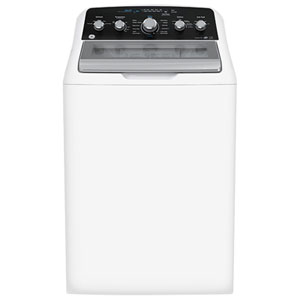 GE 4.9 Cu. Ft. (IEC) Top Load Agitator Washer with SaniFresh - Energy Star (GTW491BMRWS) - White