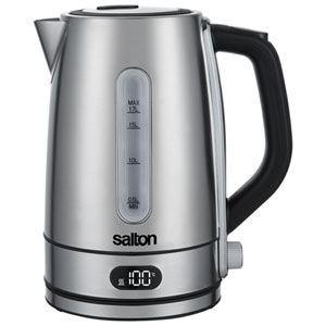 Salton Digital Electric Kettle - 1.7L - Stainless Steel - Only at Best Buy