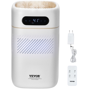 VEVOR 480 ml/h Evaporative Humidifier for Whole House up to 215 sqft, Smart Humidifier and Purifier, 3-Speeds & 1-12h Timer, Premium Filter Quiet Sleep Mode for Bedroom, 5L(1.32G)