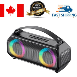 Havit SK888BT Portable Handheld Strong Base Wireless Bluetooth V5.3 Color RGB Light, IPX5 Waterproof Outdoor Subwoofer Sound Box Speaker