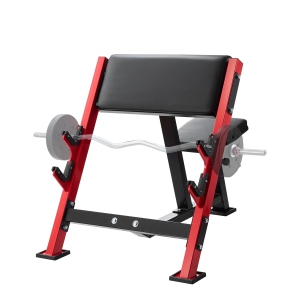 VEVOR 660 LBS Preacher Curl Bench, Strength Training Benches, Home Gym Fitness Equipment, Seated Arm Isolated Barbell Dumbbell Bicep Station, Adjustable Weight Bench with Bar