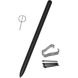 Remplacement de S Pen pour Galaxy Tab S8 pour Samsung Galaxy S8, S8 Plus, S8 Ultra (EJ-PT870BJEGUJ), stylet (sans Bluetooth) + embouts + épingle d'éjection (noir)