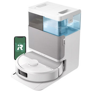 iRobot Roomba Plus 505 Combo Robot Vacuum & Mop for Multi-Surface with AutoWash Auto-Empty Dock, LiDAR, 120 min - White