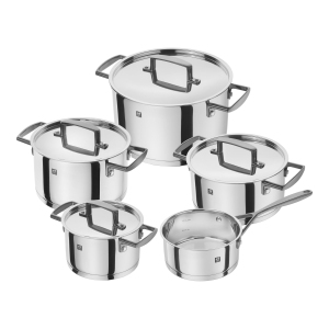 Ensemble de casseroles ZWILLING Bellasera de 9 pièces en acier inoxydable 18/10