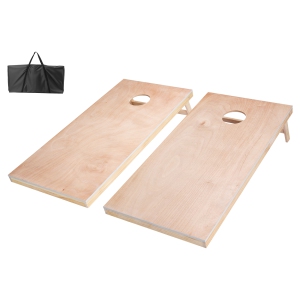 VEVOR 4x2 ft Cornhole Set, Corn Hole Game Boards, Solid Wood Portable Toss Board, Indoor and Outdoor Cornhole Play for Adults, Toss Game Include Carrying Case, for Yard, Backyard