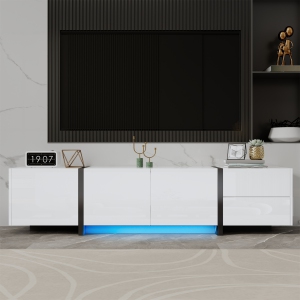 Homy Casa TV Stand with LED Light