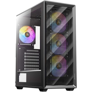 Antec AX85 ARGB Case, Mid Tower, ATX, M-ATX, ITX, 4X 120mm ARGB Fans, Without Source, Black