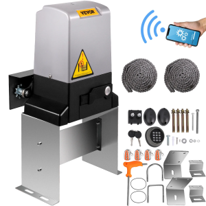 VEVOR 3300 LBS Sliding Gate Opener Automatic Sliding Gate, Gate Opener Motor with 2 Remote Controls, 230 ft Remote Distance Driveway Rolling Gate, Automatic Sliding Gate Opener