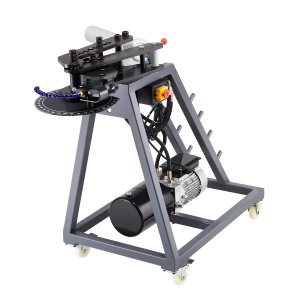 VEVOR 750W Electric Tube Bending Machine, with 6L Hydraulic Cylinder, Movable Pipe Bender Machine with Casters, 3 Dies & 180° Max Bending Angle, Suitable for 3/4 to 2 inch Pipes