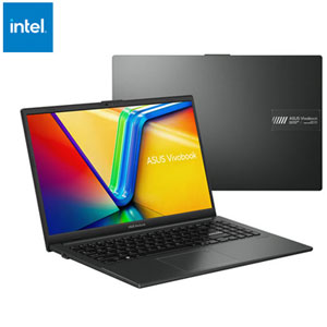 ASUS Vivobook Go 15.6" Laptop - Intel N100 - 4GB DDR4 - 128GB UFS - Windows 11 S - Mixed Black - Includes 1 year of Microsoft 365