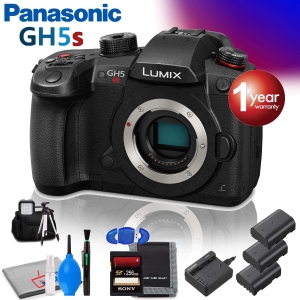 Panasonic Lumix DC-GH5S Mirrorless Micro Four Thirds Digital Camera with Cleaning Kit Fully Loaded Accessory Bundle