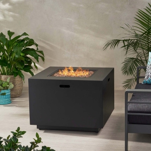 Iron Fire Pit Table - 50,000 BTU, Propane, No Assembly