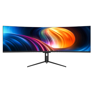V7 49" USB-C Moniteur courbe visualisé - DQHD - 5120 x 1440 - Hauteur réglable