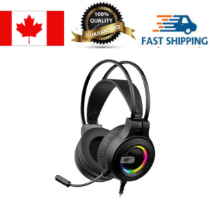 Havit H2040D Dynamic RGB lighting 3.5mm Aux + USB powered gaming headset with 50mm Drivers & Mic_Black