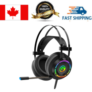 Marvo HG9062 USB 7.1 Surround 50mm driver size RGB backlight Gaming Headset with Mic for PC_Black