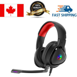 Marvo HG8958 RGB Lighting 40mm Audio Drivers, 3.5mm + USB powered immersive 360-degree Stereo Sound Gaming Headset