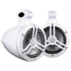 Skar Audio SK65M-TWR 6.5" 160W RMS Full Range 2-Way Marine Tower Speakers - White (Pair)