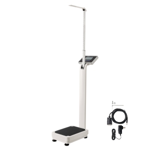 VEVOR 500lbs Capacity Medical Digital Scale, Professional Physician Scale for Weight Height, Multi-Function Scale with Built-in Height Rod, 2 Unit(kg/lb), BMI for Home, Hospital