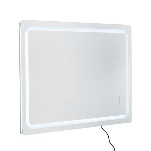 VEVOR 32" x 48" LED Bathroom Mirror, Vanity Mirror with Frontlit and Backlit, Anti-Fog Memory Mirror with Lights, Stepless 3 Colors Temperature Dimmable Mirror, Wall Mounted