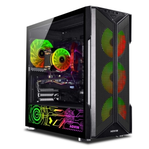 AQVIN Gaming PC ~ Intel Core i7 Processor up to 4.6Ghz GeForce RTX 5060 8GB GDDR7 32GB DDR4 RAM 1TB SSD WIFI Windows 11 Pro RGB Keyboard and Mouse - Only at Best Buy
