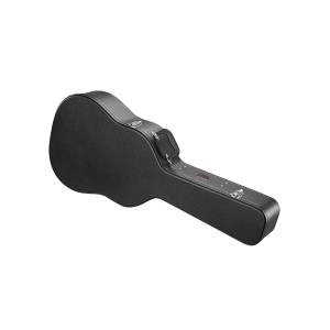 VEVOR 43.31 in Acoustic Guitar Hard Case, Gourd-Shaped, With Lock Latch Key Handle, Soft Lining Water-Resistant Hard Shell Guitar Case, for 39-41 in Acoustic Guitar, Black