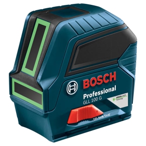 Bosch GLL 100G Green Cross Self-Levelling Cross-Line Laser