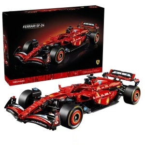 LEGO Technic Ferrari SF-24 racing car model 1:8 scale plastic assembly building blocks compatible model - Ferrari SF-24