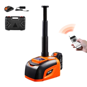 VEVOR 5 Tons /11000 lbs Electric Car Jack, Adjustable Electric Scissor Jack with High Load Capacity, Tire Change Replacement with LED Light & Remote Control, for Sedan, SUV, Truck