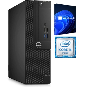 Dell OptiPlex 3050 SFF / i5-6500 3.2GHz / 16GB RAM / 256GB SSD / Windows 11 Pro / WiFi - Business Desktop PC Computer - Refurbished (Excellent)