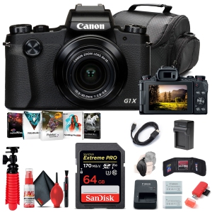 Canon PowerShot G1 X Mark III Digital Camera (2208C001) + 64GB Card + More